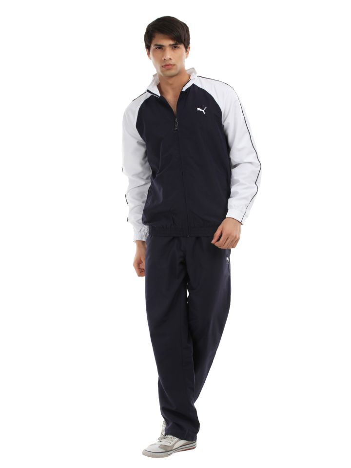 puma tracksuit navy blue