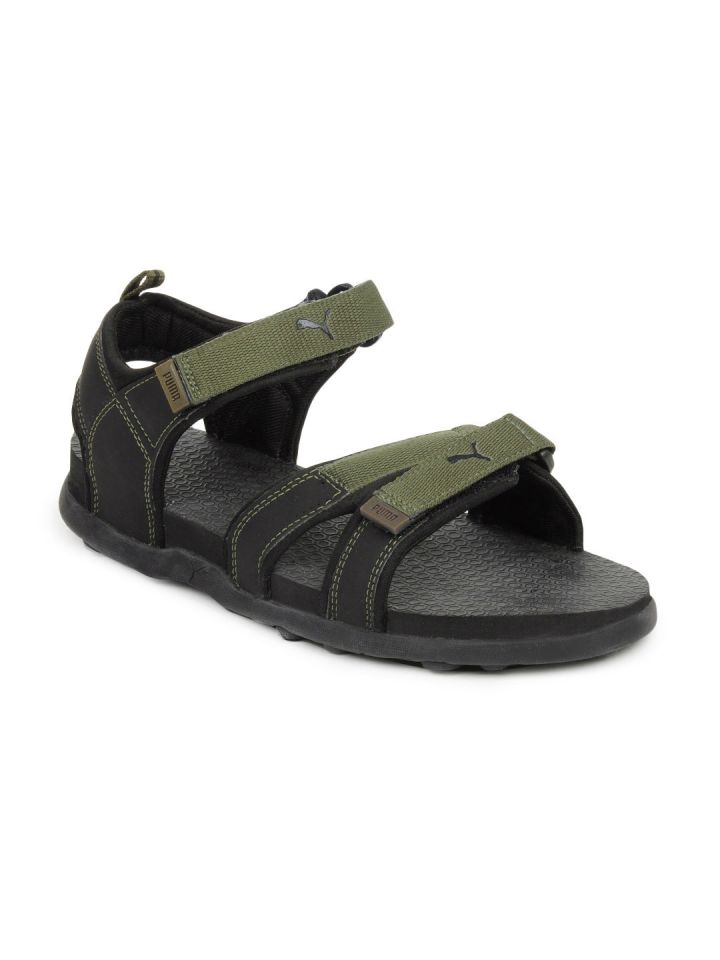Puma sandals olive deals