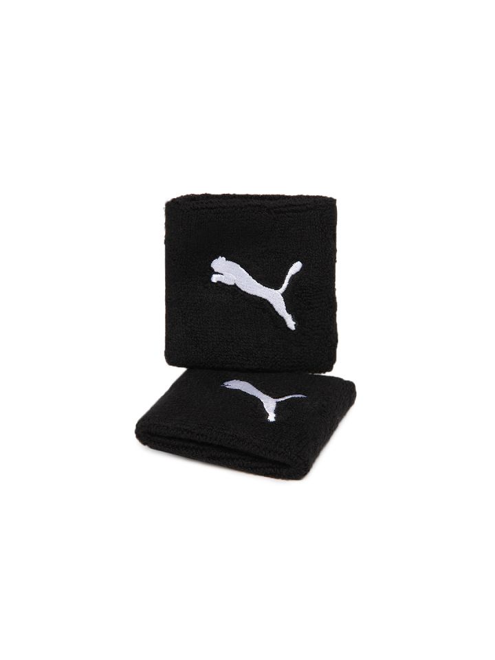 Buy Puma Unisex Set Of 2 Black Wristbands Wristbands for Unisex