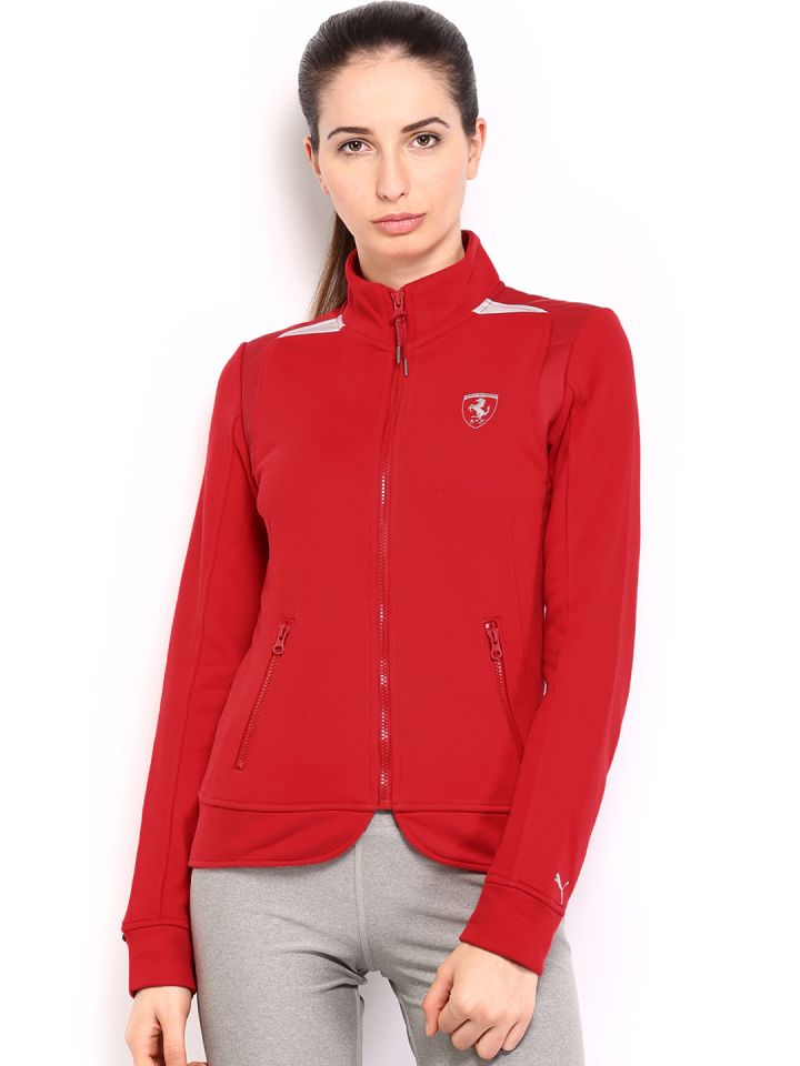 Puma red top jacket womens