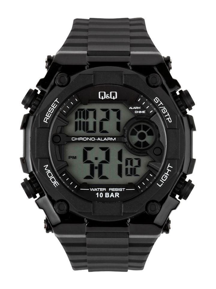 Buy Q Q Men Black Digital Watch Watches for Men 230471 Myntra