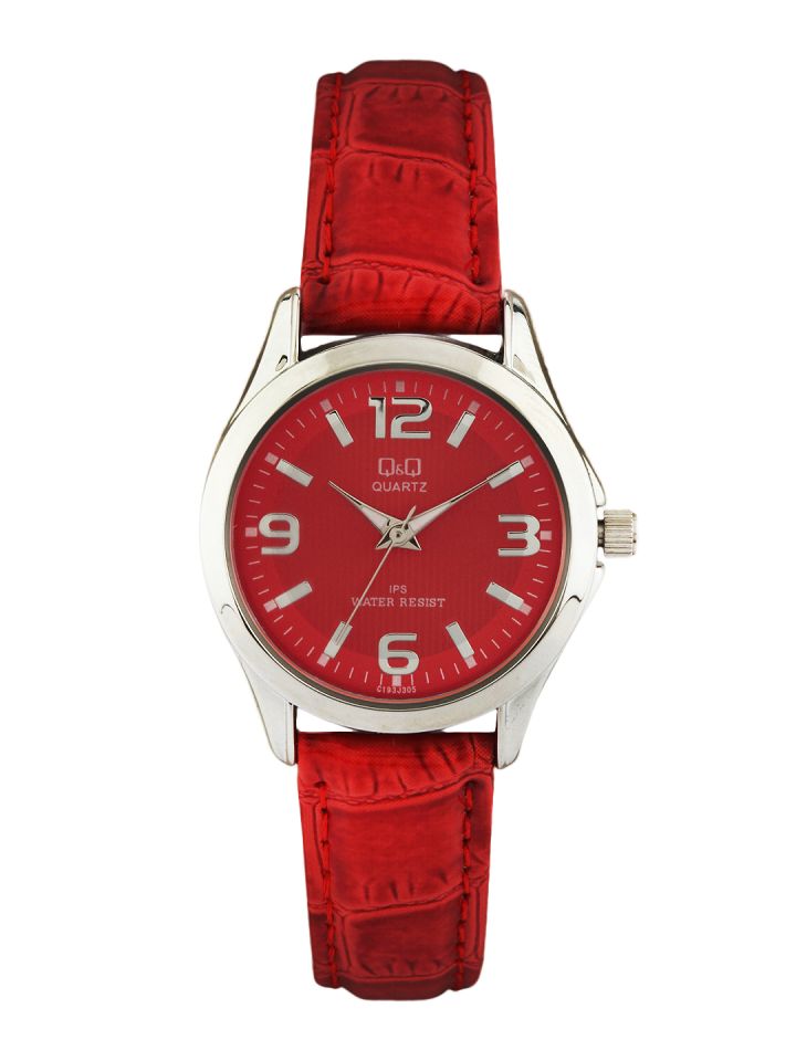 Buy Q Q Women Red Dial Watch Watches for Women 230415 Myntra