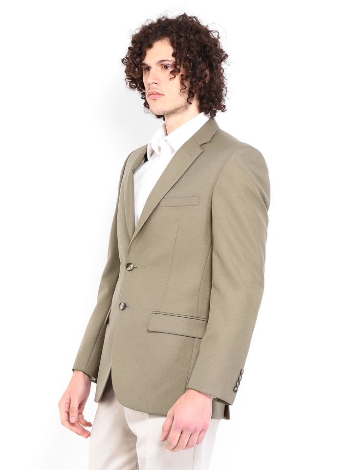 Raymond Men Brown Modern Fit Woollen Blend Blazer