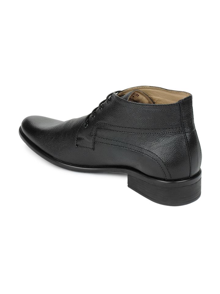 Buy Red Chief Men Black Leather Semi 