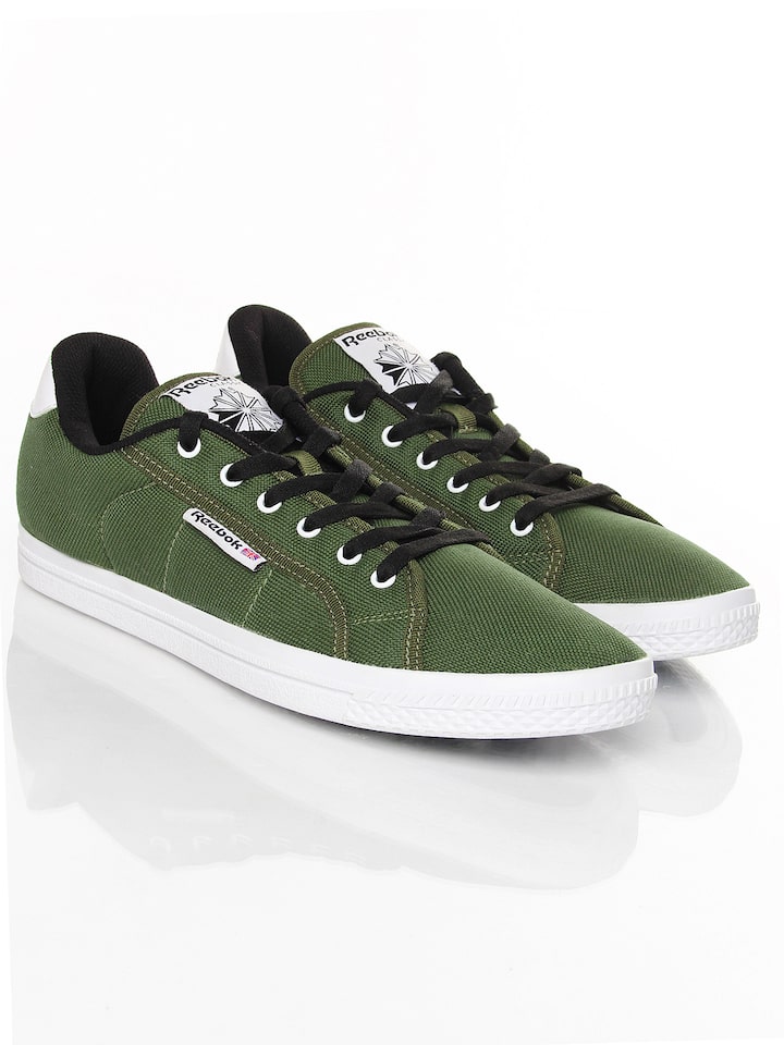 reebok olive green sneakers