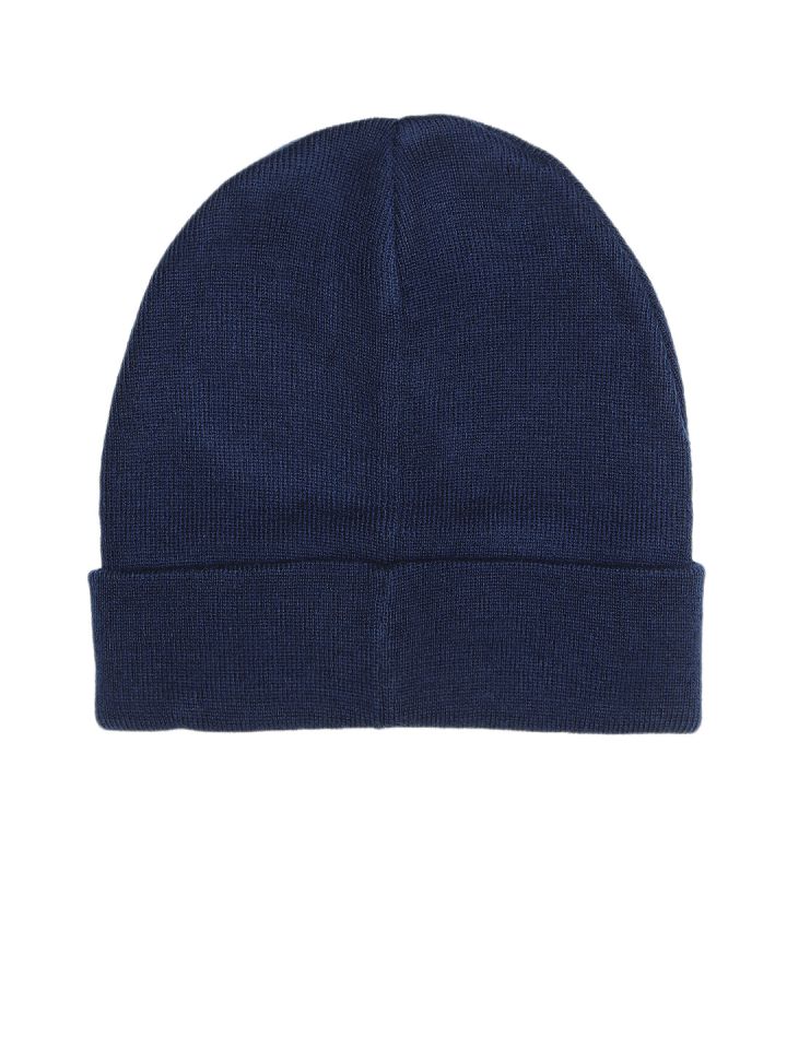 Reebok Men Dark Blue Beanie Cap