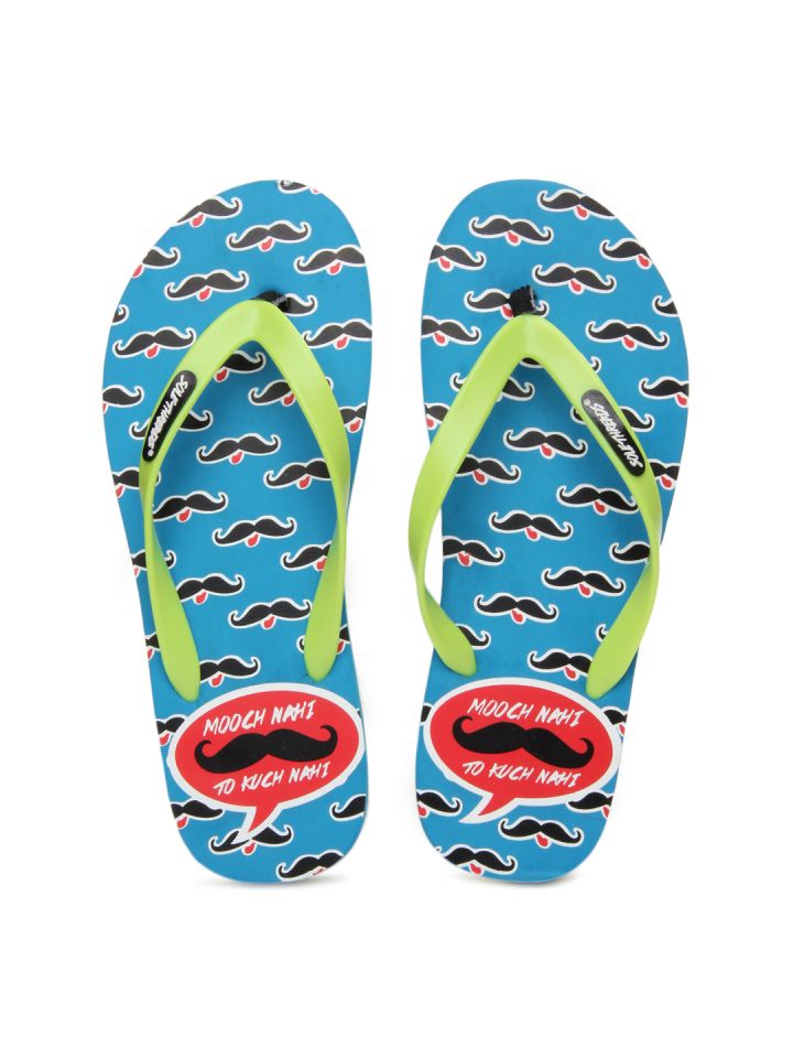 Solethreads Men Blue Green Muchhi Flip Flops