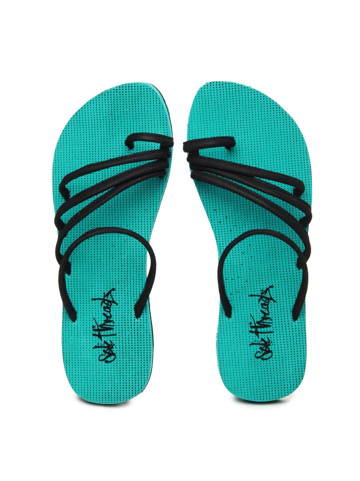 sole threads flip flops myntra