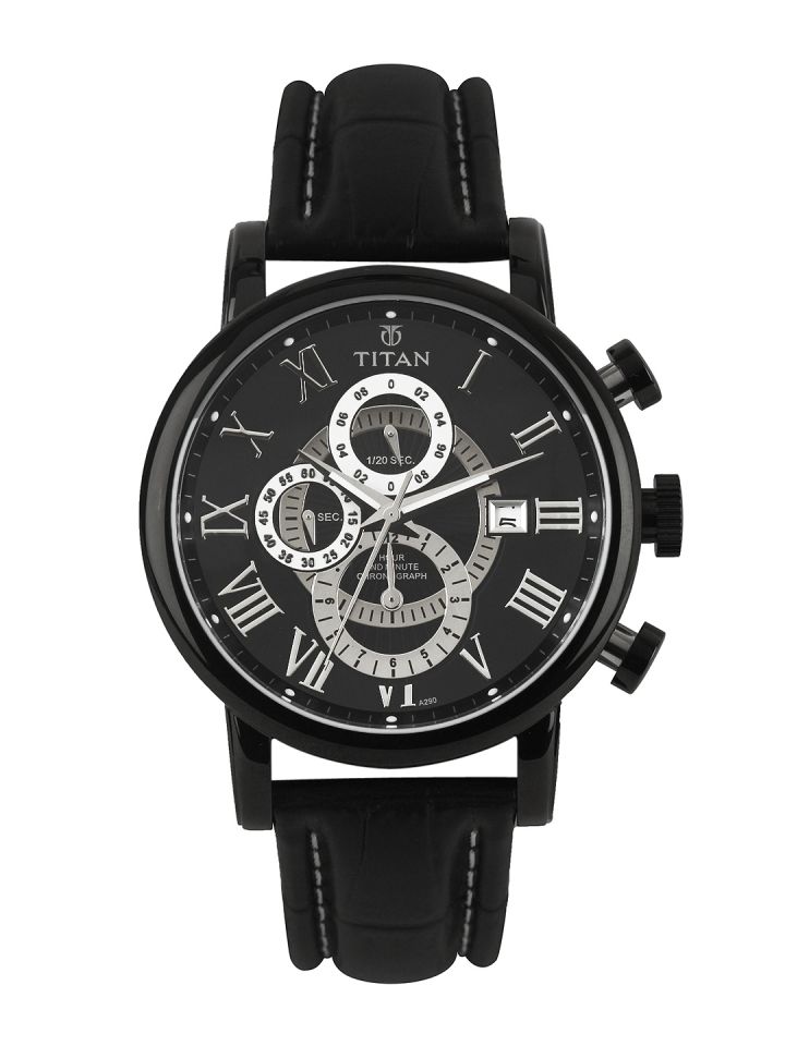 Titan Orion Men Black Analogue watch NL9234NL01