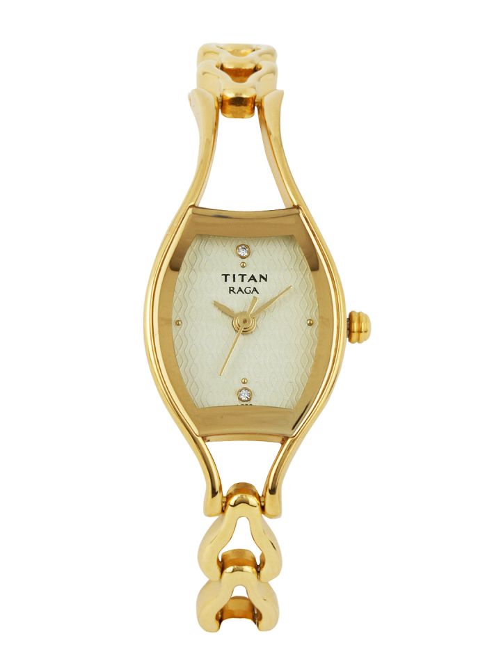 Buy Titan Raga Women Muted Gold Toned Dial Watch ND2331YM02