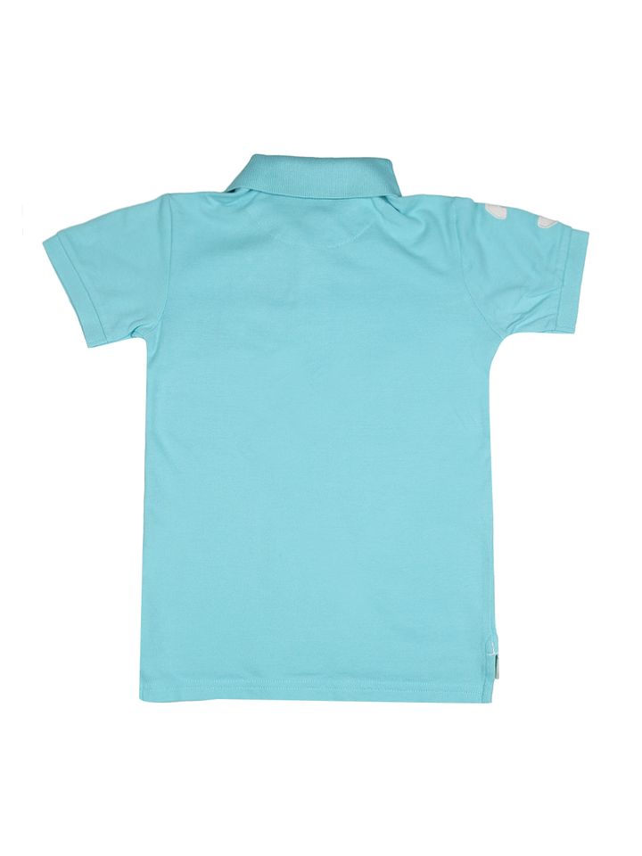 Boys Light Blue Polo T Shirt - Tshirts 
