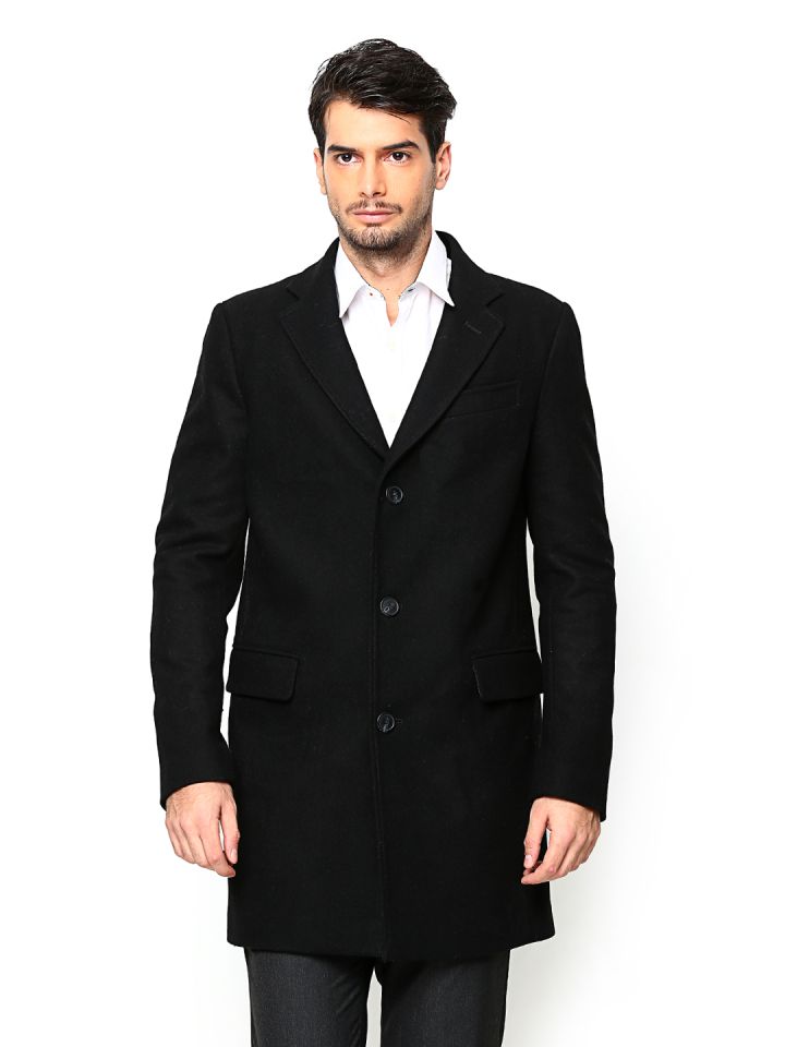 Gents black coat best sale