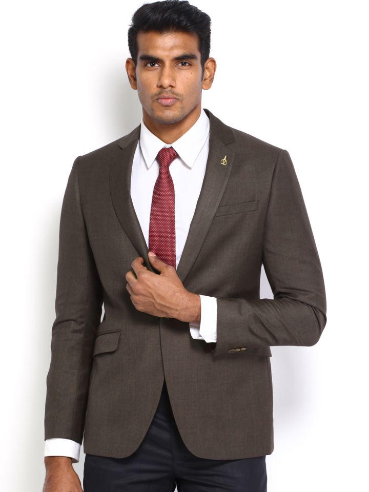 Van heusen slim fit blazer hot sale