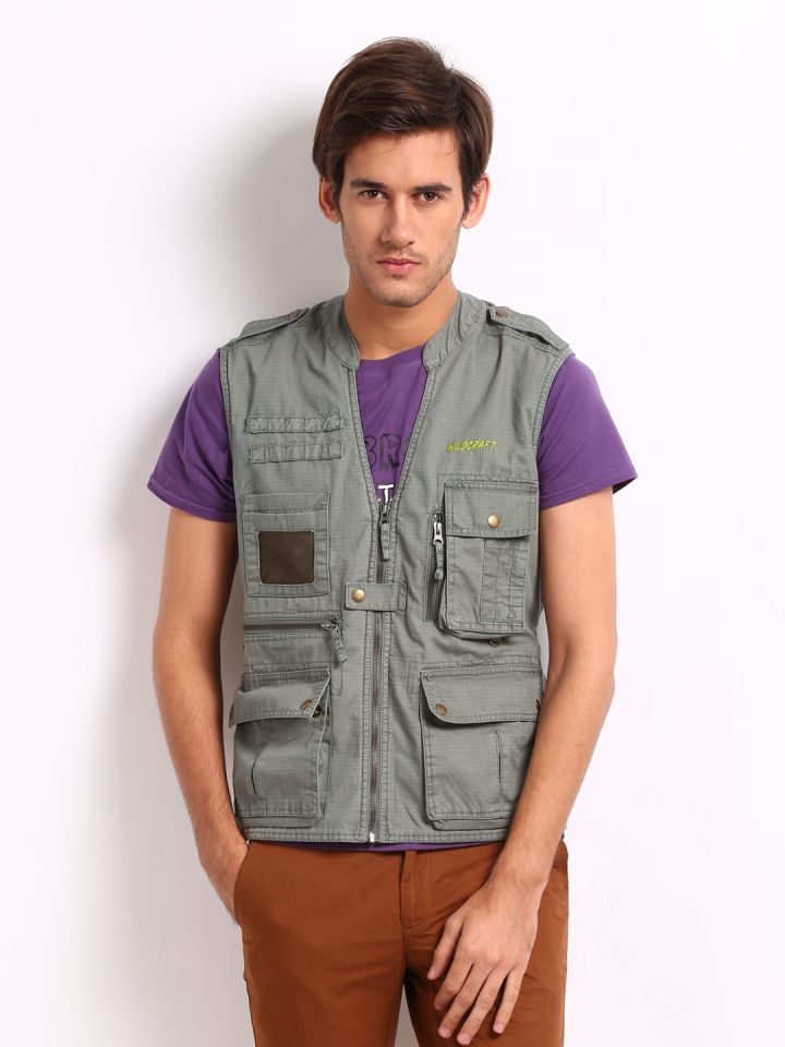 Buy Wildcraft Unisex Grey Sleeveless Jacket Jackets for Unisex