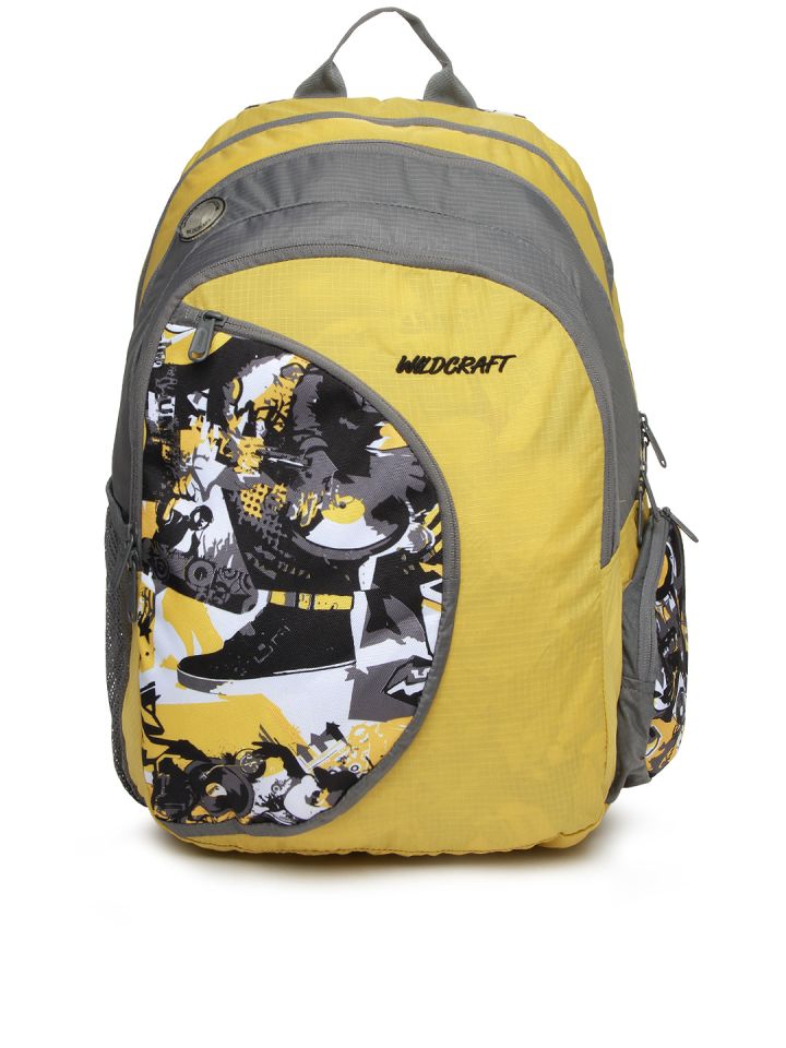 Wildcraft yellow 2025 backpack