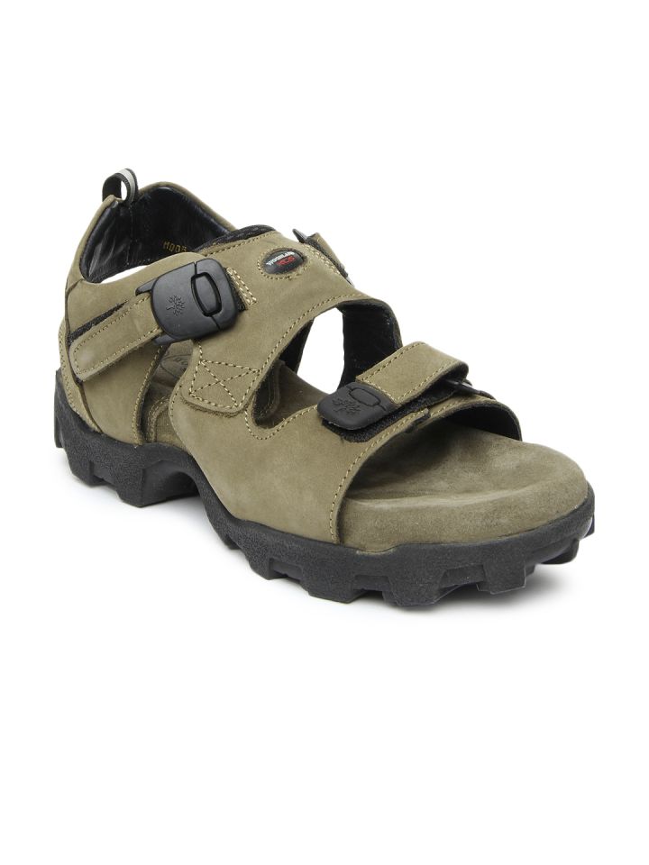 Woodland leather sandals for men cheap