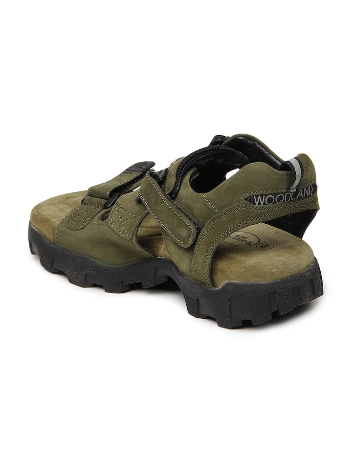 Buy Pro Planet Men Camel Brown Leather Comfort Sandals online | Looksgud.in
