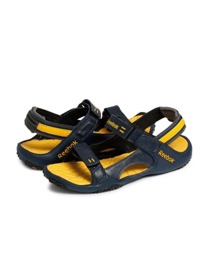 reebok sandals yellow