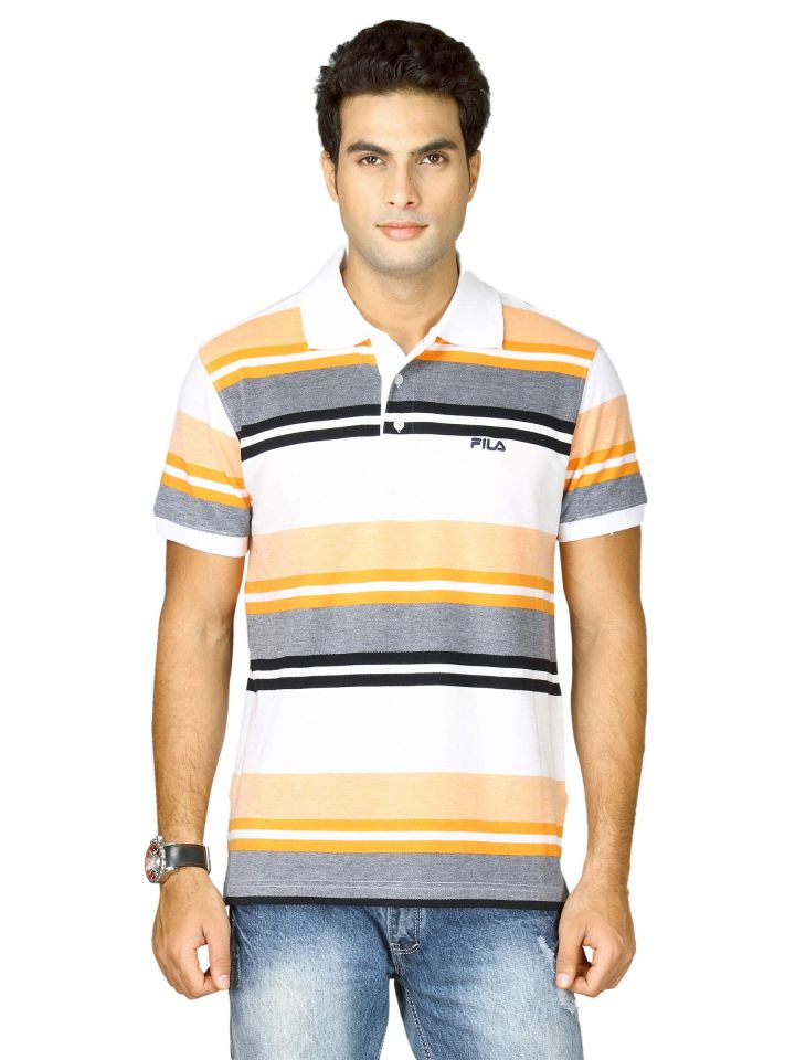 fila polo mens orange