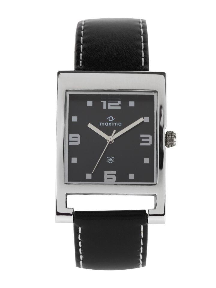 Maxima Attivo Men Black Dial Watch