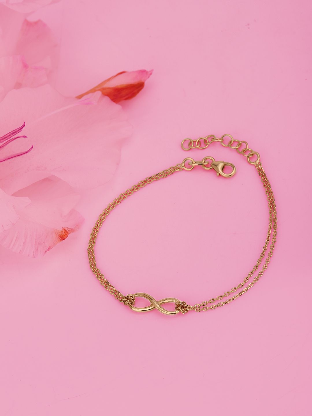 Buy Carlton London Gold Plated Infinity Shaped Multistrand Bracelet -  - Accessories for Women