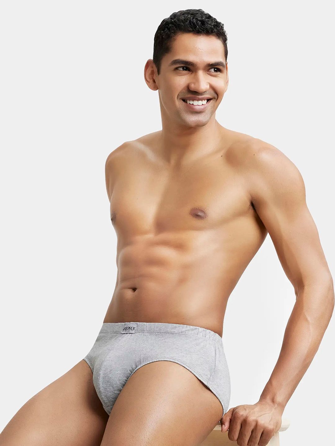 Jockey Combed Cotton Brief with Ultrasoft Concealed Waistband-8035