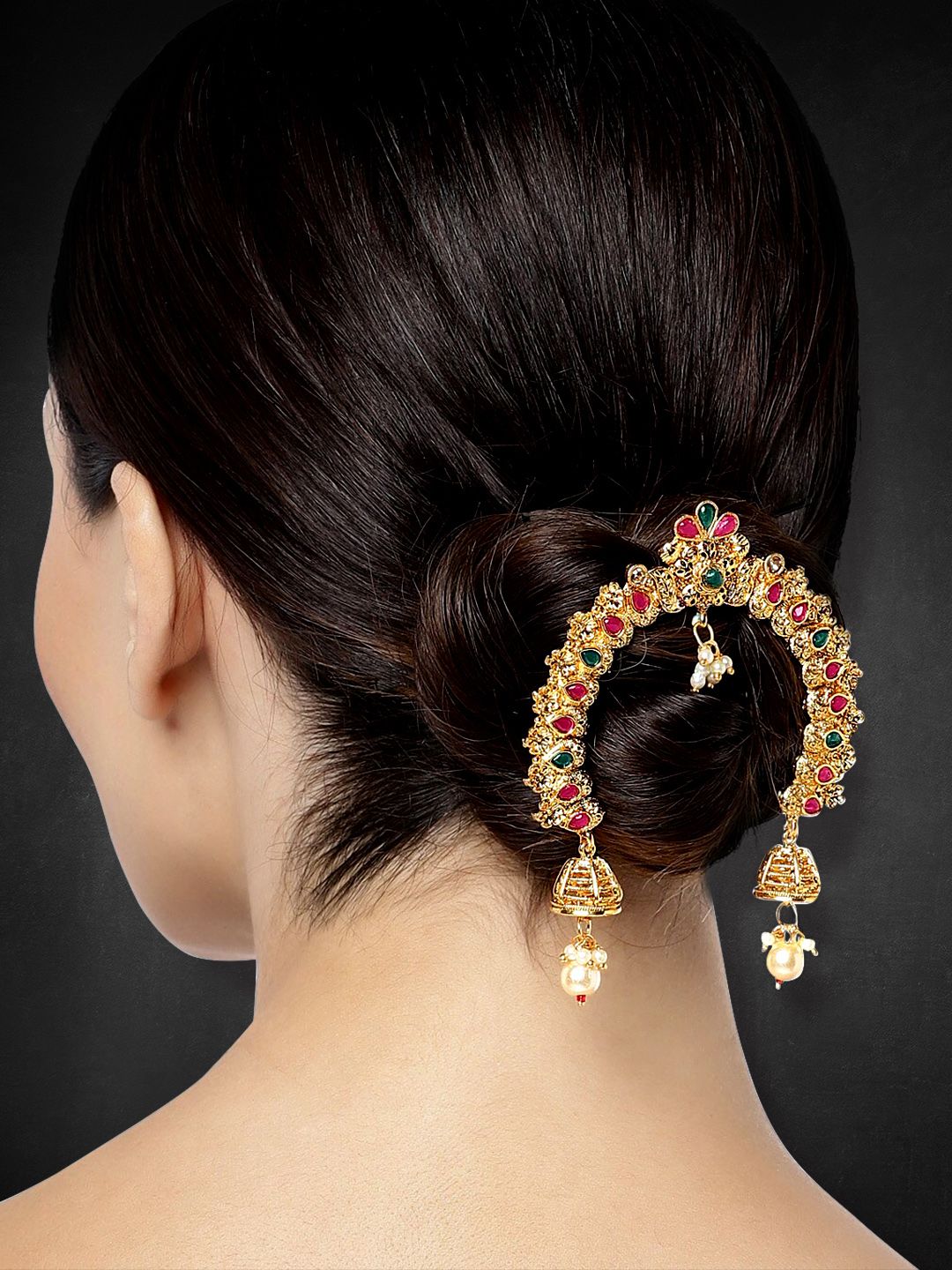 Peora Gold-Toned Embellished Hair Accessory Set