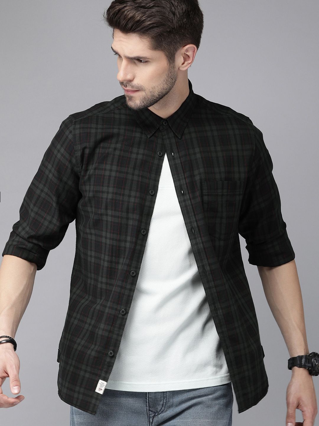 The Roadster Life Co. Checked Casual Shirt