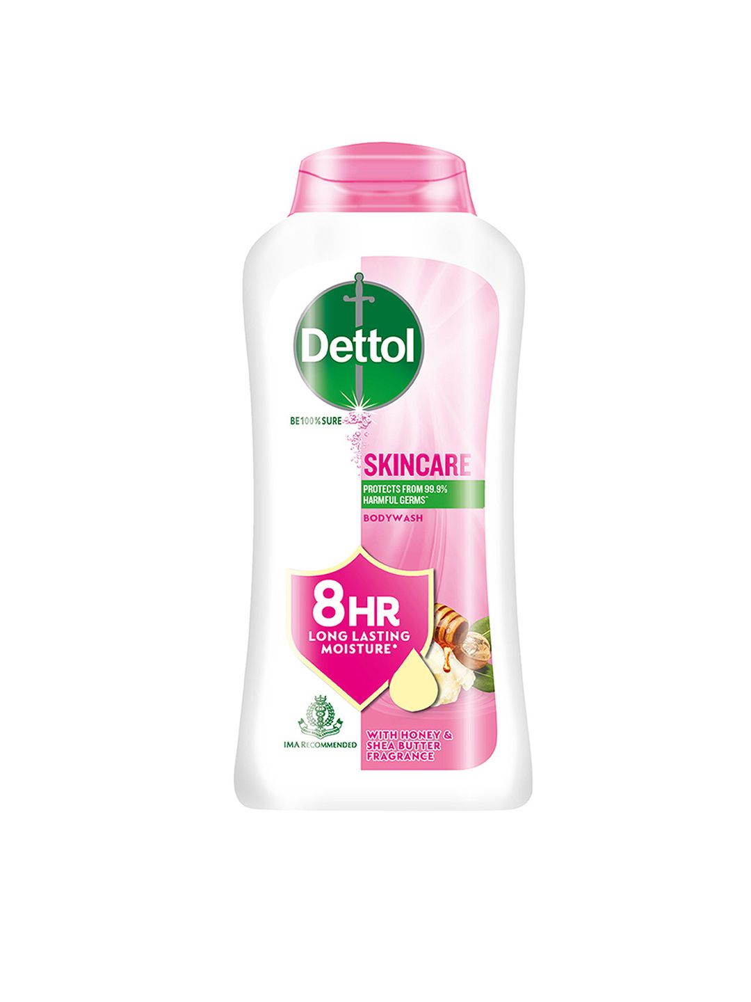 Dettol Skincare Body Wash & Shower Gel Pump with Honey & Shea Butter - 250 ml