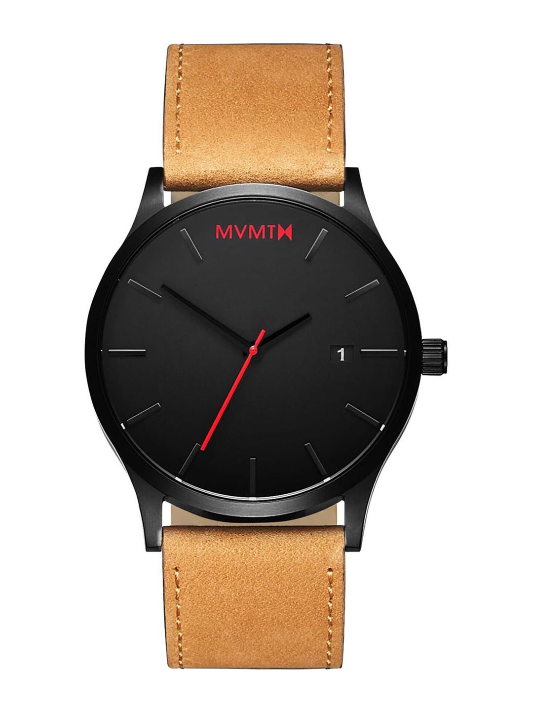 MVMT Men Black Leather Analogue Watch D-L213.5L.351