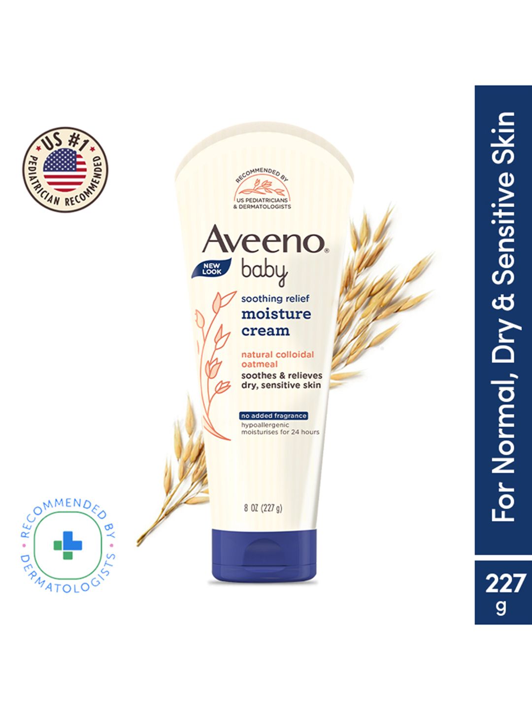 Buy Aveeno Baby Soothing Relief Moisture Cream For Dry Sensitive Skin   227g -  - Personal Care for Unisex Kids