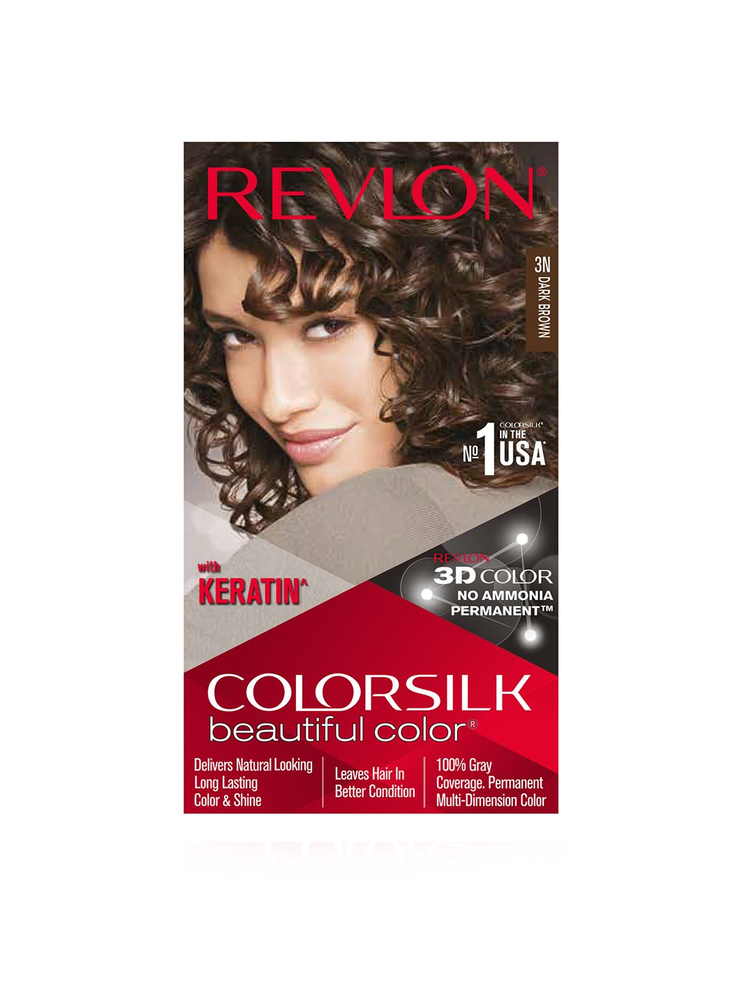 Buy Revlon Color Silk Hair Color With Keratin   Dark Brown 3N -  - Personal Care for Unisex