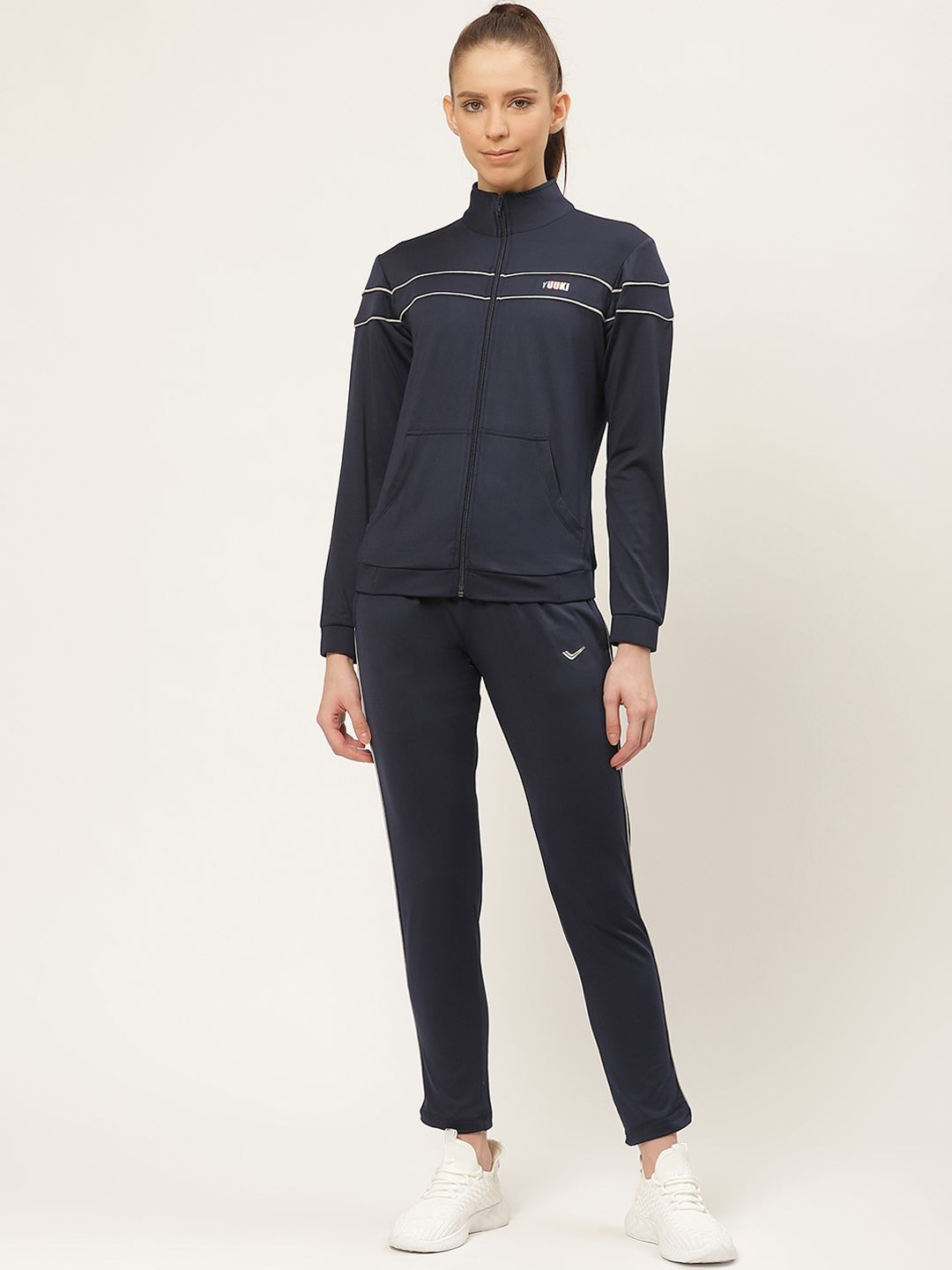 Yuuki Women Navy Solid Tracksuit