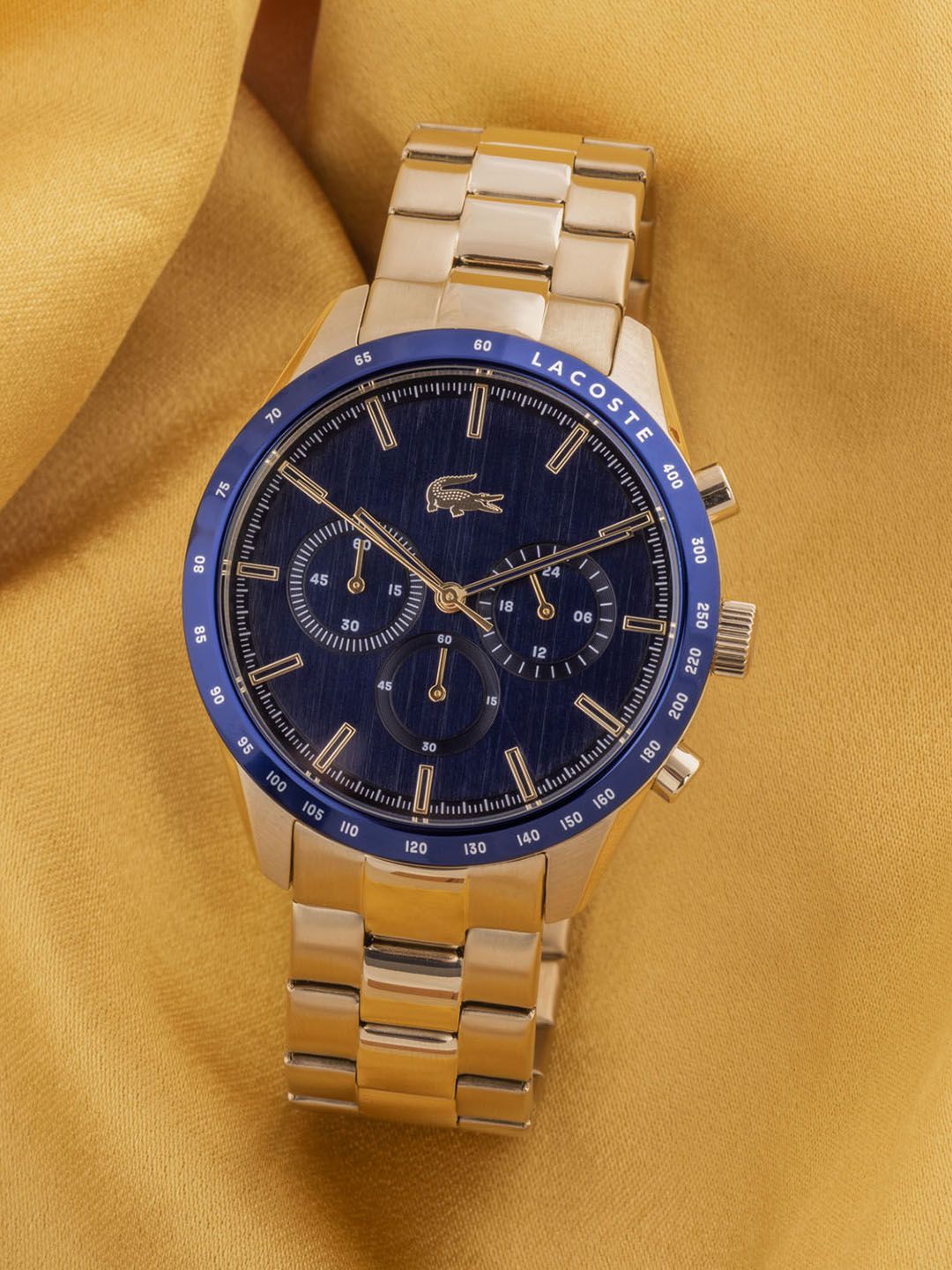 Buy Lacoste Women Blue & Gold Toned Analogue Watch 2011096 -  - Accessories for Women
