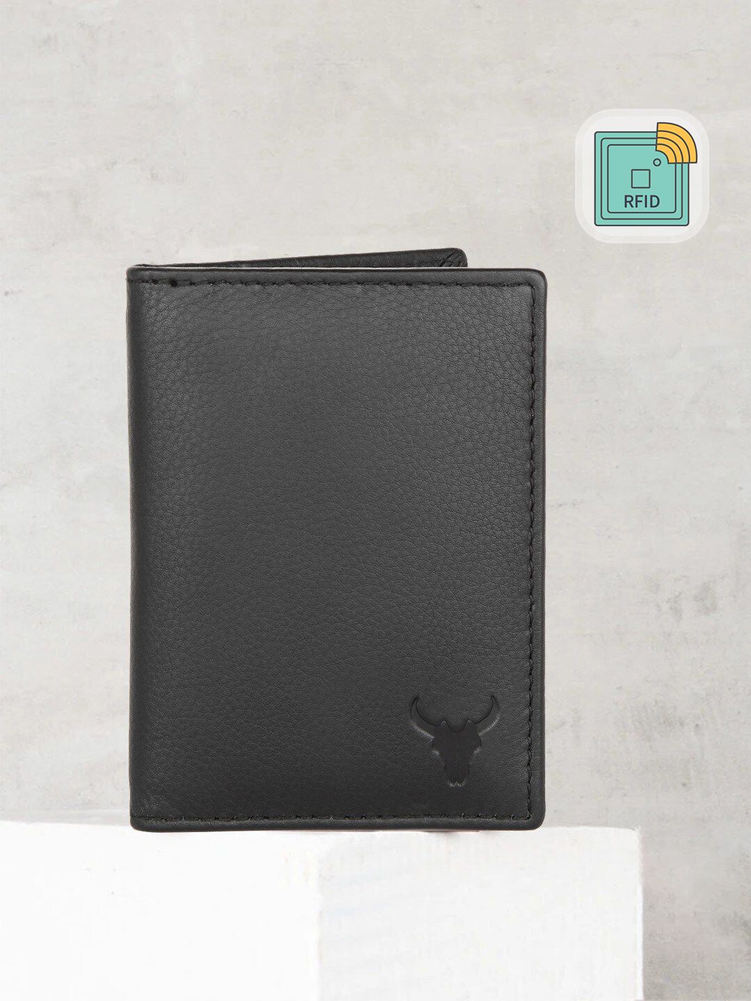 NAPA HIDE Men Black Solid Two Fold Wallet