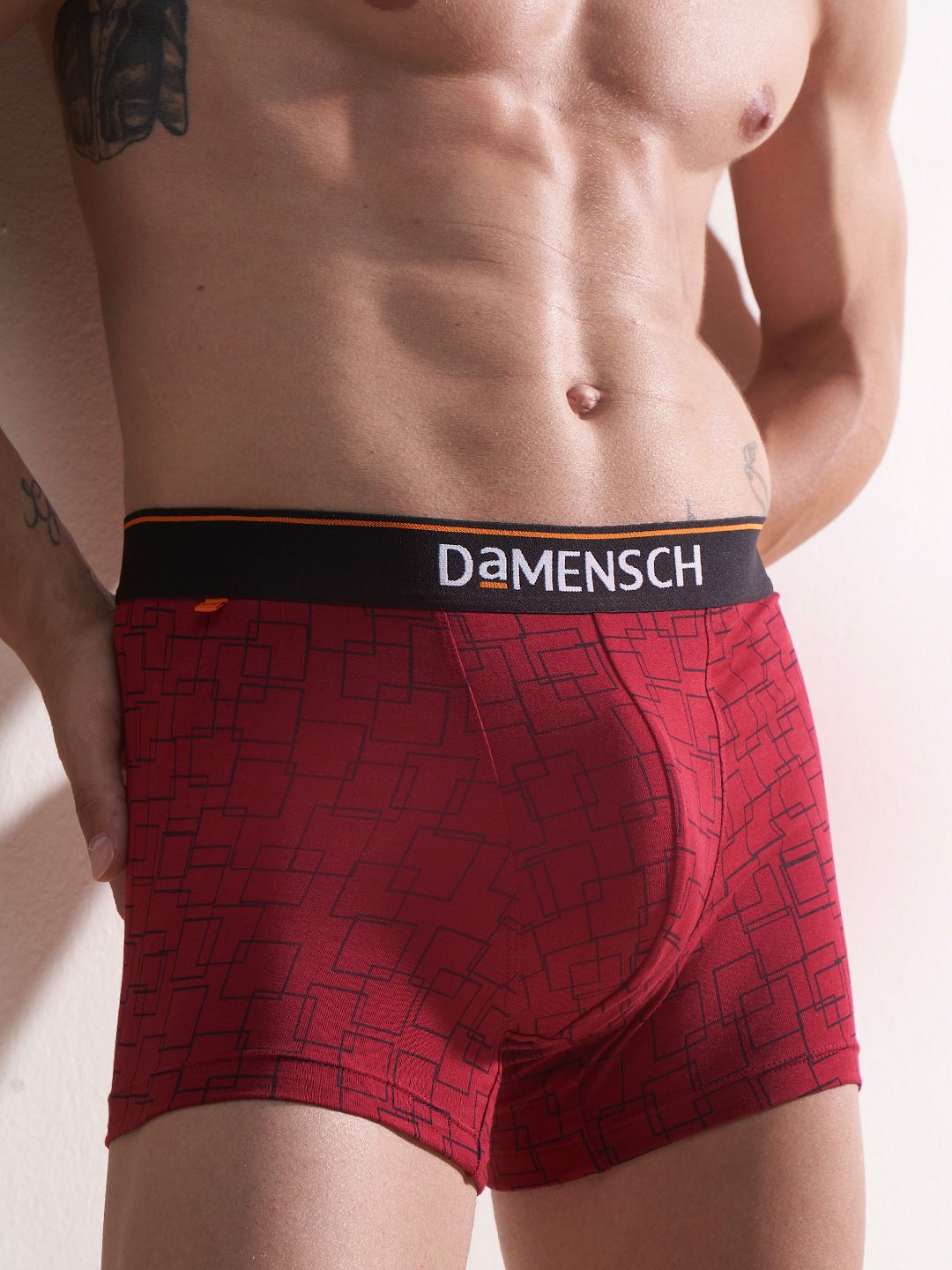 Buy DaMENSCH Men Printed Deo Cotton Deodorizing Anti Bacterial Trunks DAM CTP T SNR -  - Apparel for Men