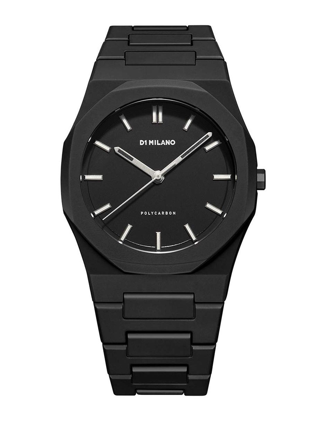 D1 Milano Cloudburst Black Dial Polycarbonate Strap Analogue Men Watch - PCBJ11