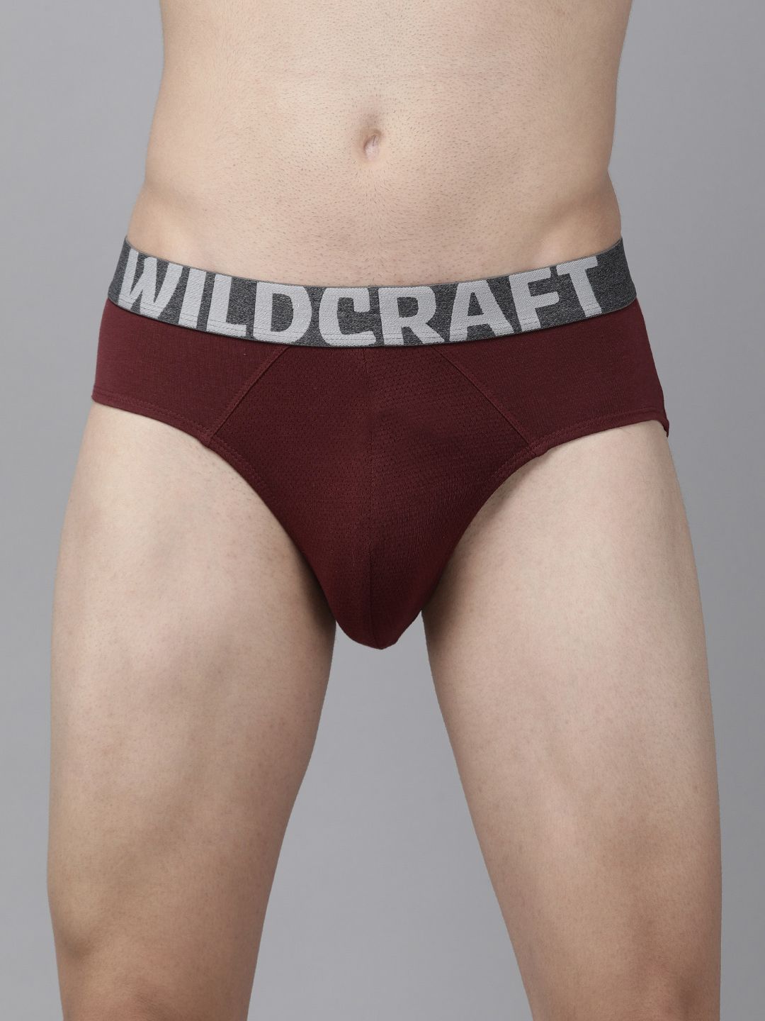 Wildcraft Men Burgundy Solid Antimicrobial Antiodour Briefs 8903338321088