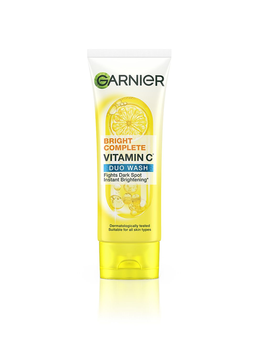 Garnier Skin Naturals Bright Complete Brightening Duo Action Face Wash with Lemon Extract