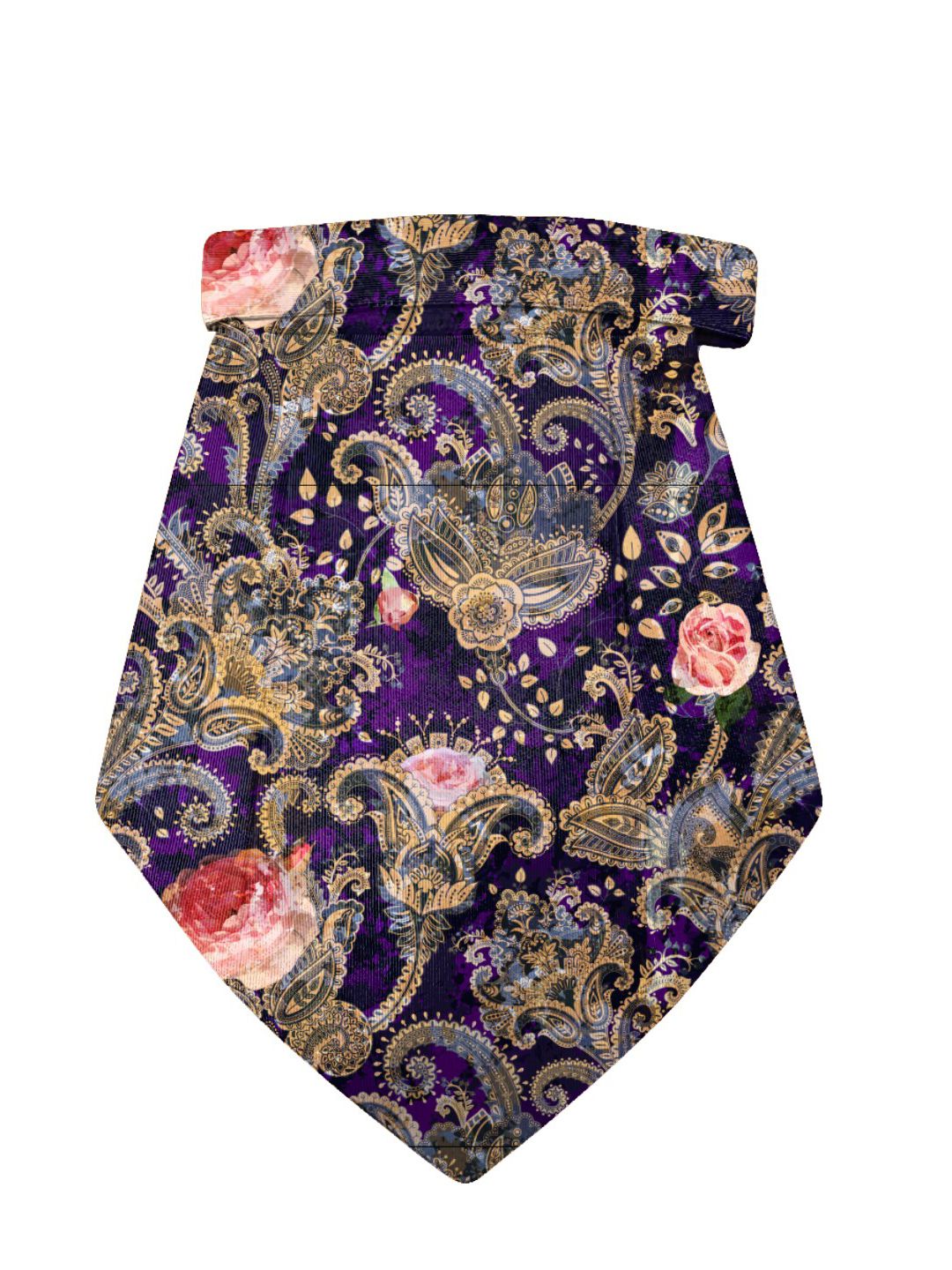 Blacksmith Purple & Beige Printed Cravat