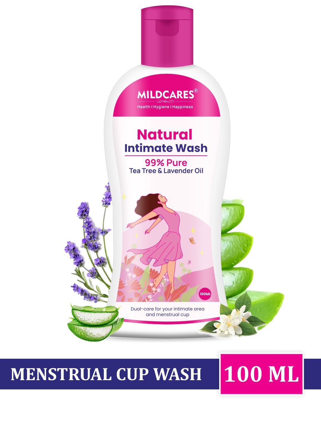 GYNOCUP MildCares Women Gentle Cleansing & Freshness Intimate Wash -100 ml