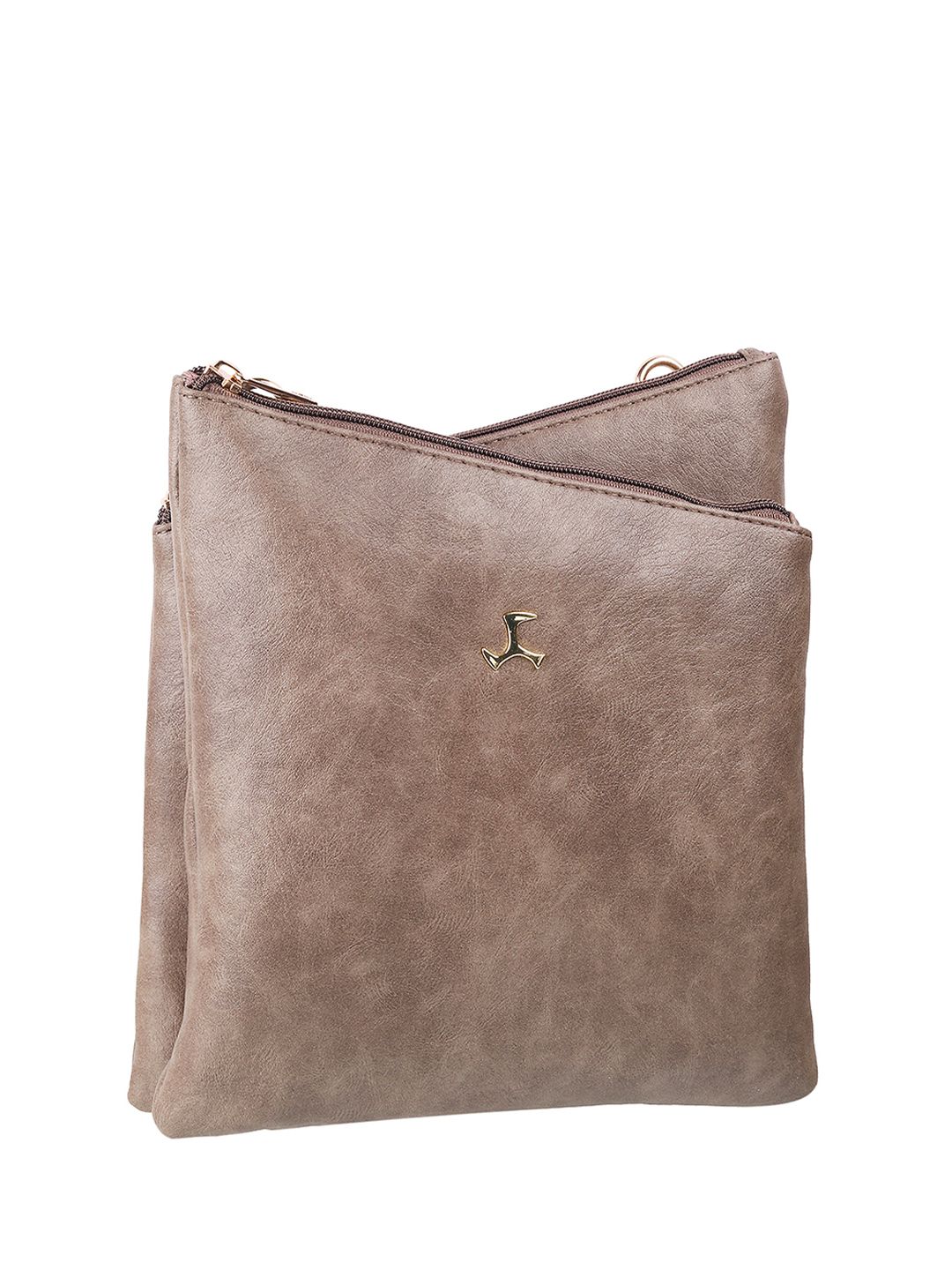 Mochi Women Brown Textured Sling Bag