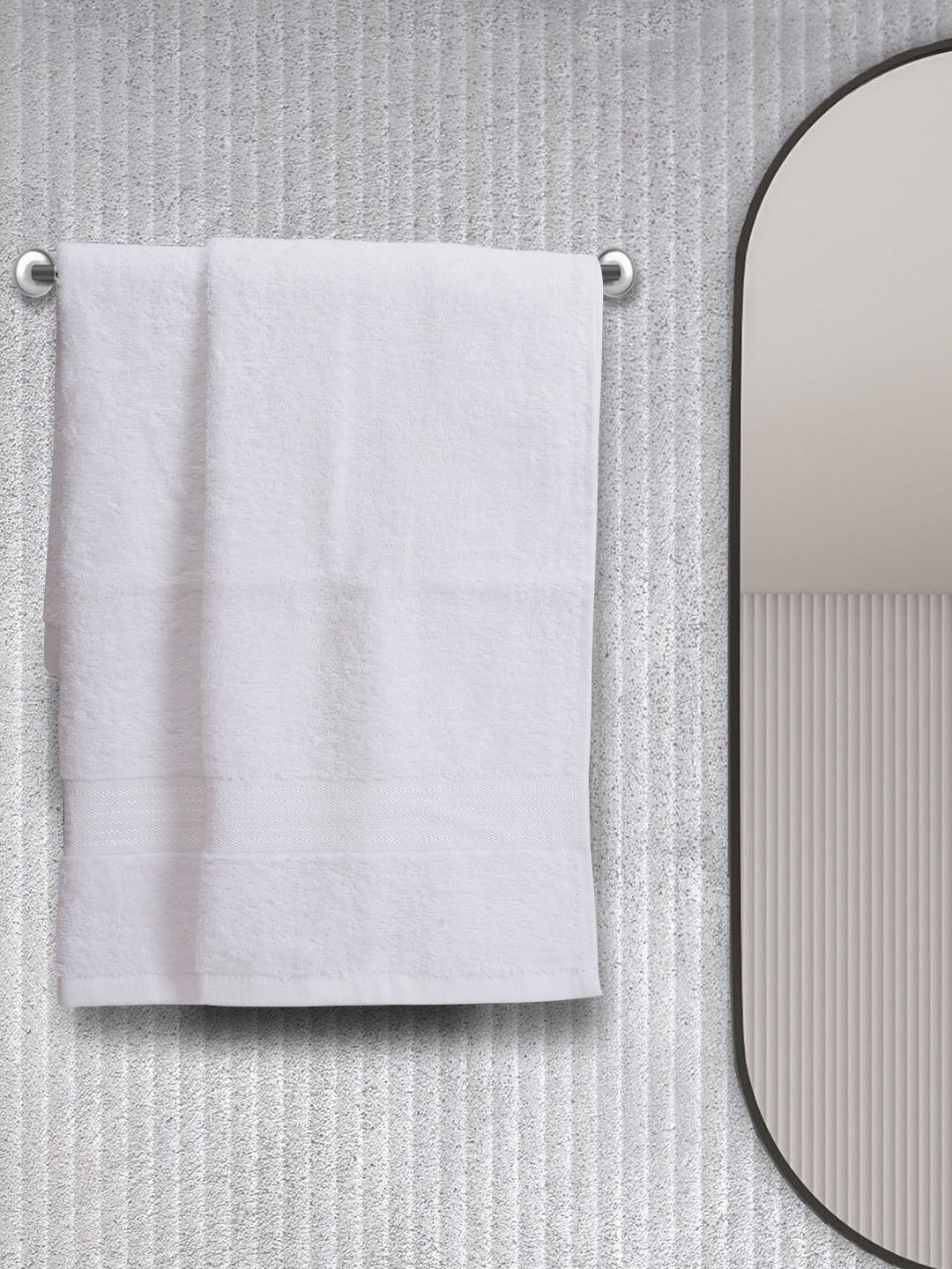 KOPA LORENA Unisex Set Of 2 Solid 380 GSM Pure Cotton Super-Soft Terry Hand Towels