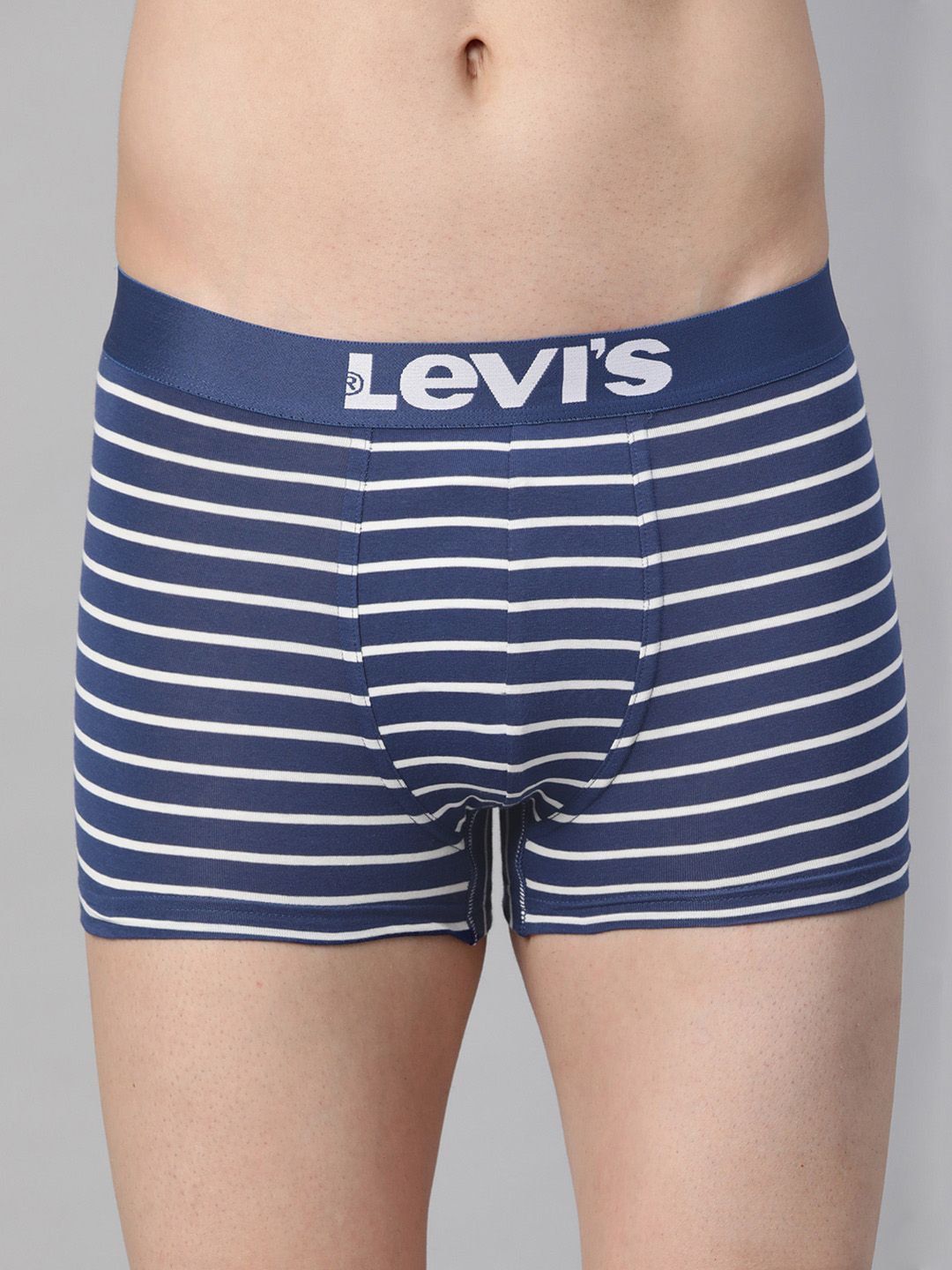 Levis Men Assorted Smartskin Technology Cotton Striped Trunks with Tag Free Comfort -006