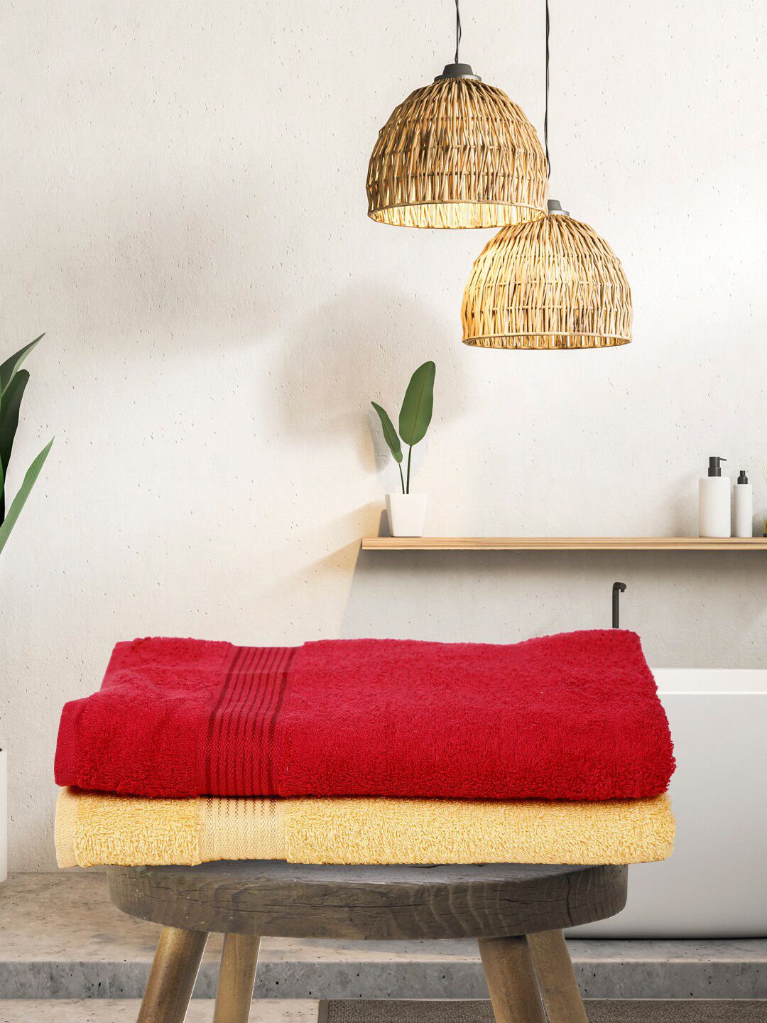 KOPA Super-Soft Terry LORENA 380GSM Super Soft 2PCs Adult Regular Bath Towel-55x28In