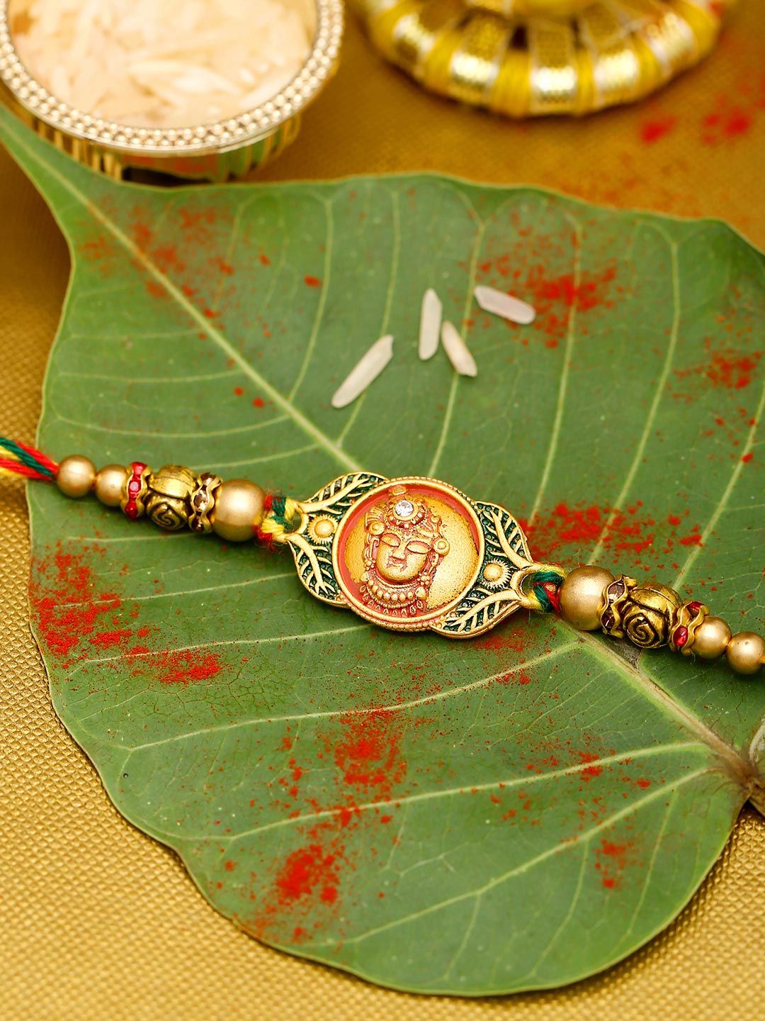 Classic Divine Rakhi With Roli Chaawal Pack | Voylla Rakhi