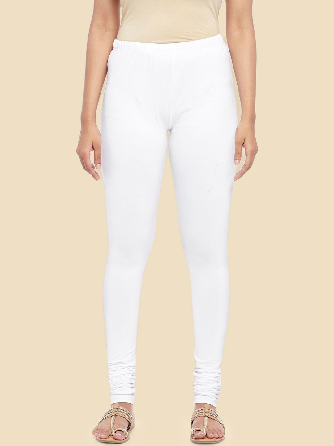RANGMANCH BY PANTALOONS White Solid Churidar