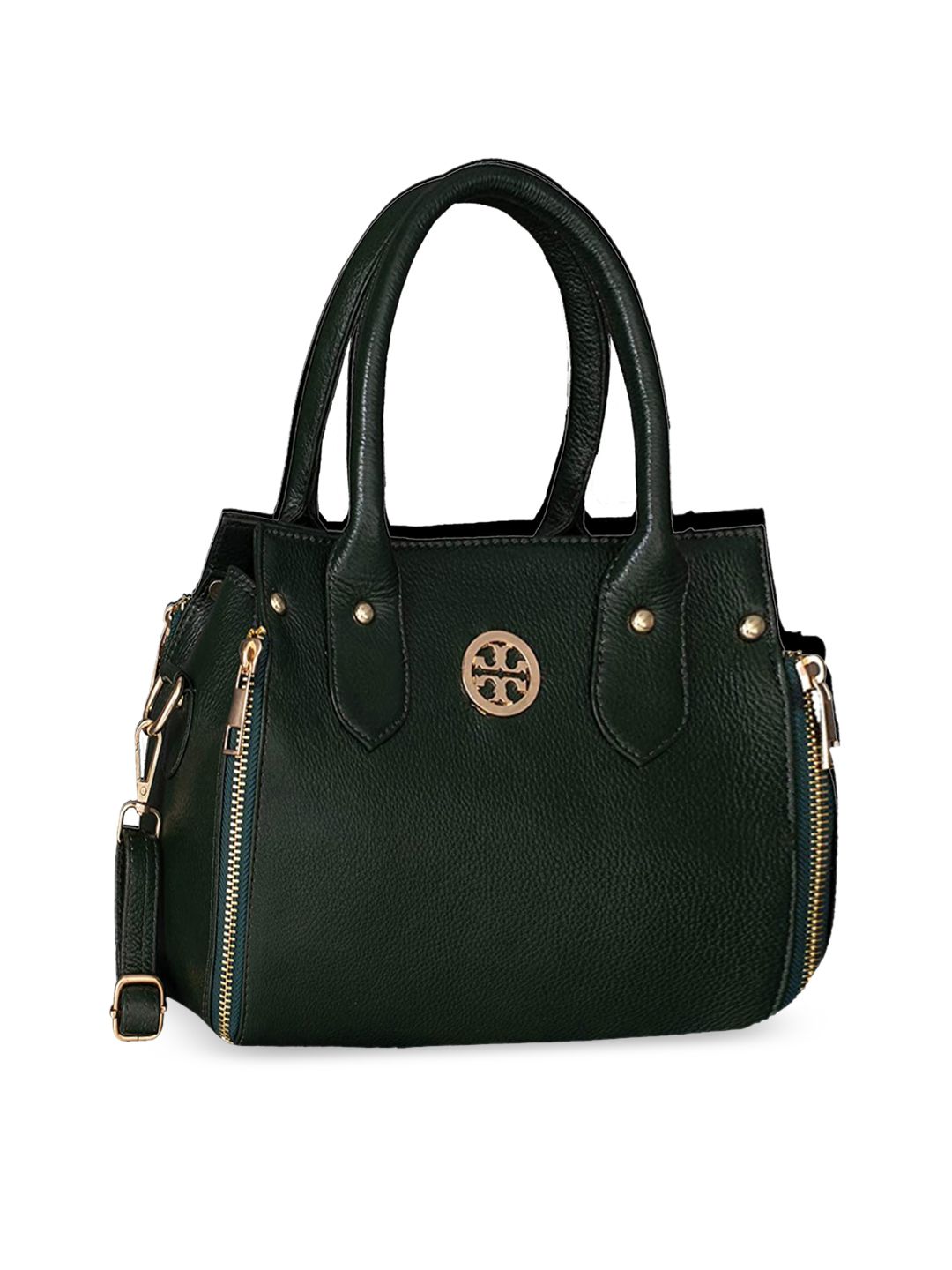 HiLEDER Pure Leather Designer Textured Structured Handheld Bag