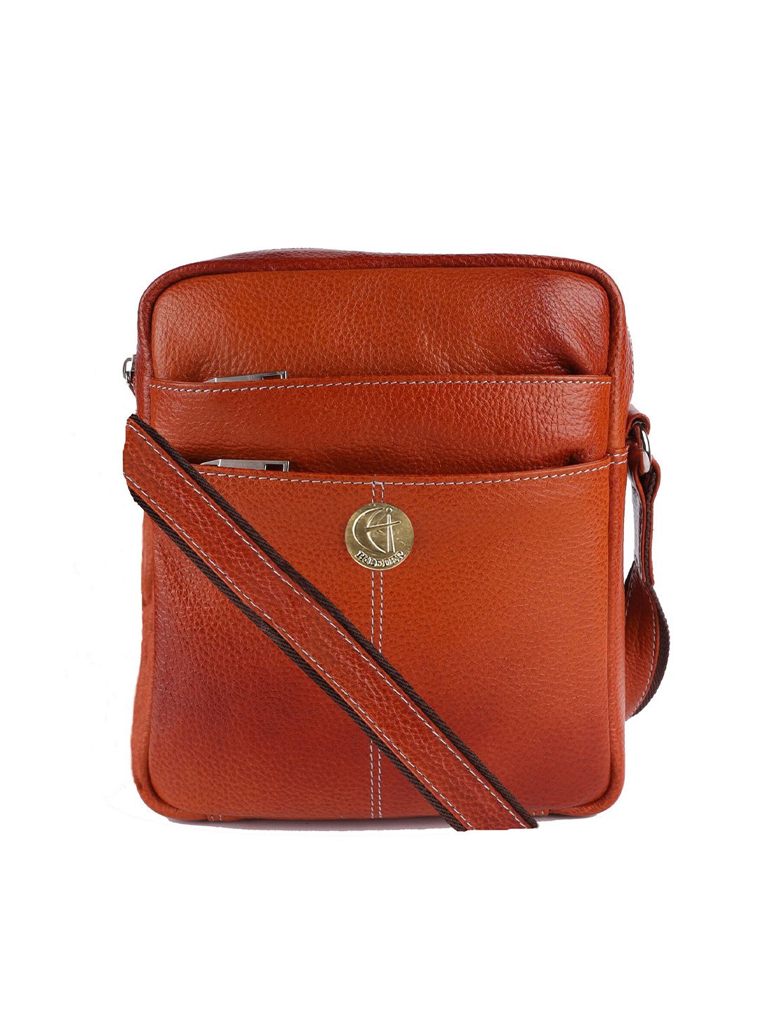 HiLEDER Unisex Leather Messenger Bag