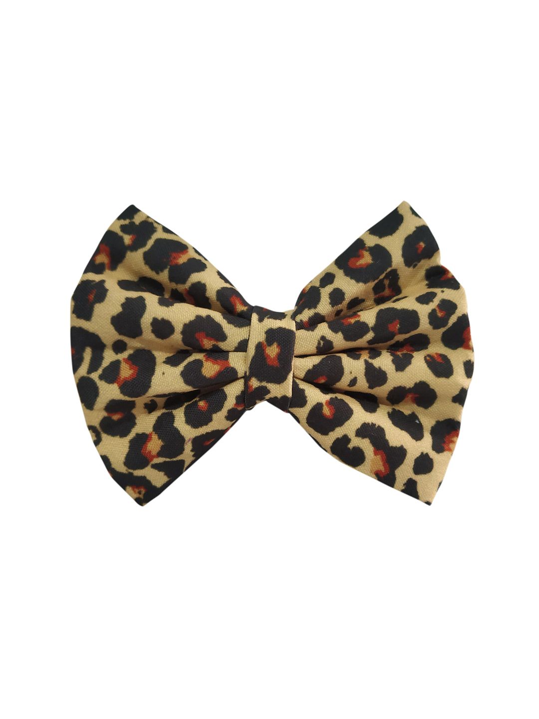 ONE on ONE Women Beige & Black Leopard Print Alligator Hair Clip
